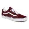 vans Μπορντό με λευκό